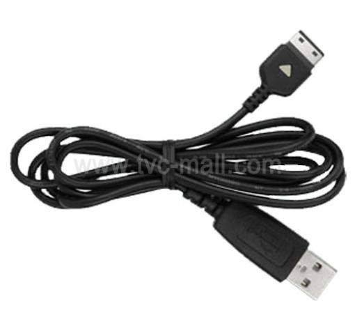 USB кабел за зареждане и синхронизация на данни за Samsung B5722 ,C6112,S3650 ,S5230 - черен