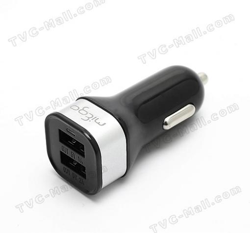 Универсално USB зарядно за автомобил / кола / с два USB изхода 12V DC5V 1A - 2.1A - Miego