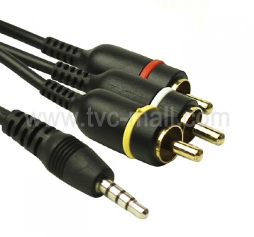 Audio Video TV Out AV кабел за Samsung i9000 S с дължина 1.4m