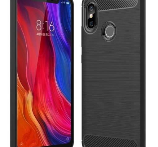 Силиконов калъф / гръб / TPU за Xiaomi Mi A2 / Mi 6X - черен / carbon