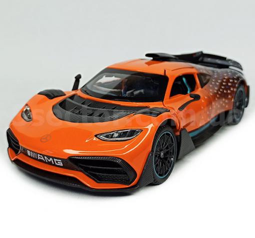 Метална кола с отварящи се врати капаци светлини и звуци Mercedes-AMG One (R50) 1:24