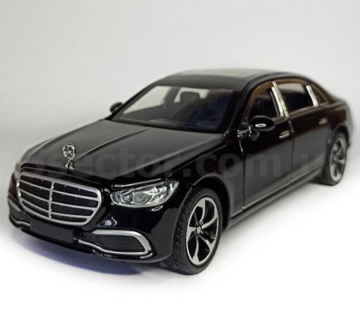 Метална кола с отварящи се врати капаци светлини и звуци Mercedes Benz S400L 1:24