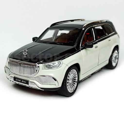 Метален джип с отварящи се врати капаци светлини и звуци Mercedes Maybach GLS 600 1:24