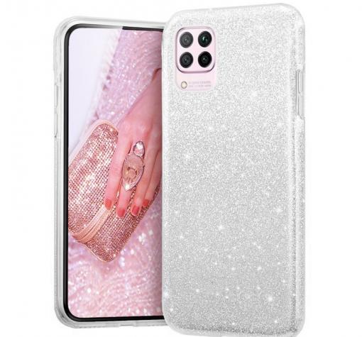 Силиконов калъф / гръб / TPU за Xiaomi Mi 11 Lite - сребрист / брокат