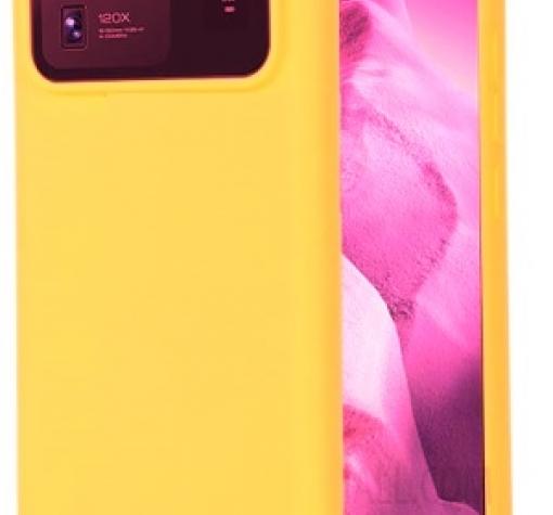 Луксозен силиконов калъф / гръб / Nano TPU кейс за Xiaomi Mi 11 Ultra - оранжев
