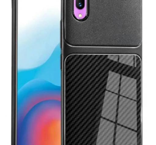 Луксозен силиконов калъф / гръб / TPU Auto Focus за Huawei Y7 Pro 2019 - черен / Carbon