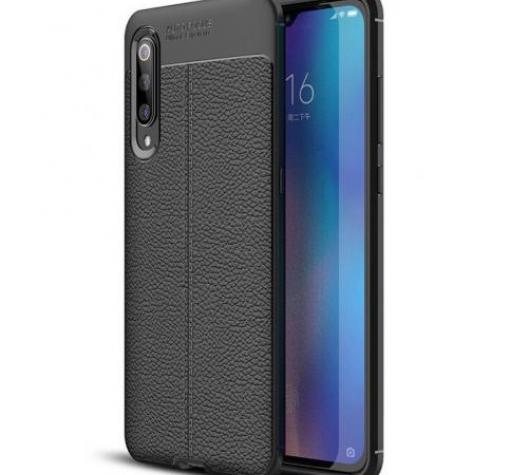 Луксозен силиконов калъф / гръб / TPU за Huawei Honor 8S - черен / имитиращ кожа