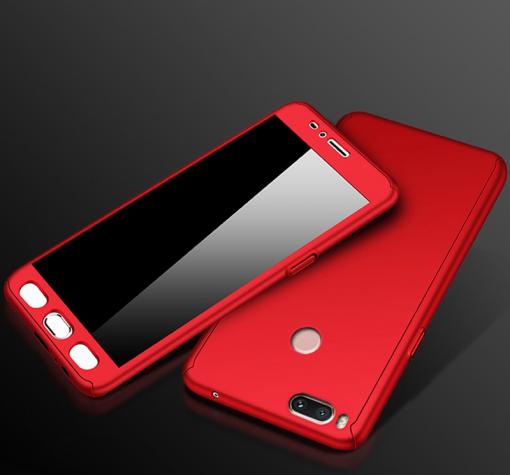 Твърд гръб Magic Skin 360° FULL за Xiaomi Mi A1 / 5X - червен