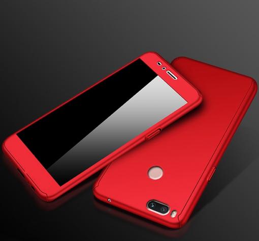 Твърд гръб Magic Skin 360° FULL за Huawei P Smart - червен