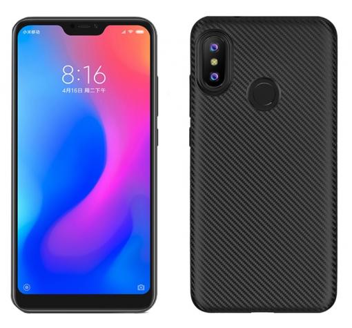 Силиконов калъф / гръб / TPU за Xiaomi Mi Play - черен / carbon
