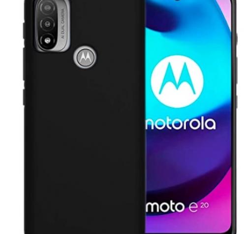Силиконов калъф / гръб / TPU за Motorola Moto E20 - черен / мат