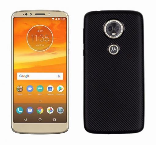 Силиконов калъф / гръб / TPU за Motorola Moto E5 Plus - черен / Carbon