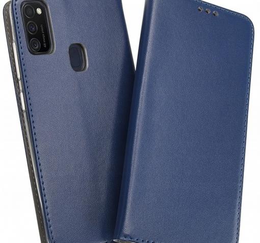 Кожен калъф Flip тефтер Magnetic Book със стойка за Motorola Moto G31 / Moto G41 - тъмно син