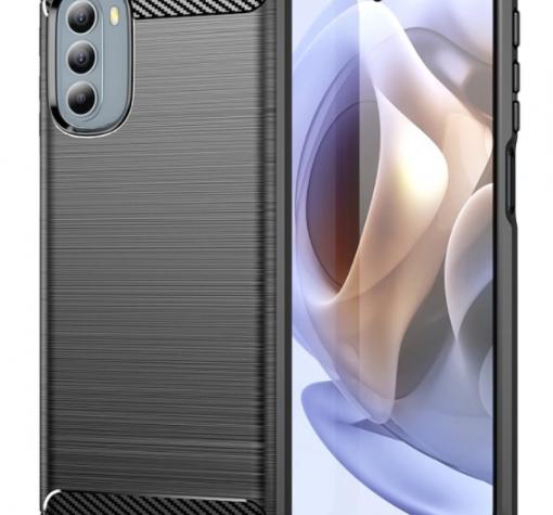 Силиконов калъф / кейс / TPU за Motorola Moto G41 - черен / carbon
