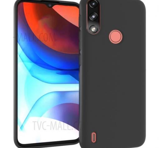 Силиконов калъф / гръб / TPU за Motorola Moto E7 Power / Moto E7i Power - черен / мат