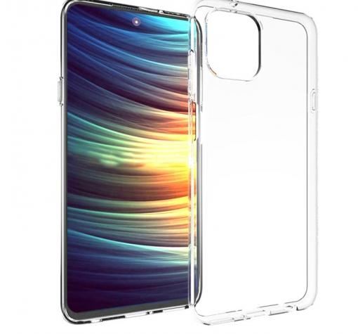 Силиконов калъф / гръб / TPU за Motorola Edge 20 Lite 5G - прозрачен