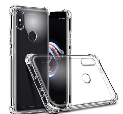 Удароустойчив силиконов калъф за Huawei Y7 2019 - прозрачен