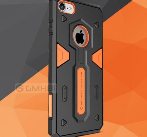 Твърд гръб Nillkin DEFENDER II за Apple iPhone 6 / iPhone 6S - черно и оранжево