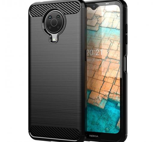 Силиконов калъф / гръб / TPU за Nokia G20 - черен / carbon