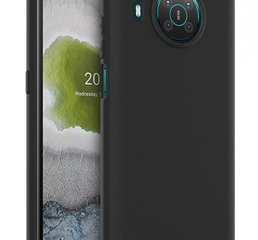 Силиконов калъф / гръб / TPU за Nokia X10 - черен / мат