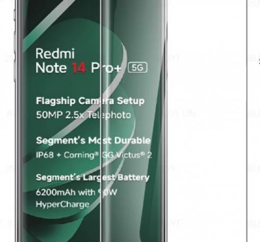 5D full cover Tempered glass Full Glue screen protector Xiaomi Redmi Note 14 Pro Plus / Извит стъклен скрийн протектор с лепило от вътрешната страна за Xiaomi Redmi Note 14 Pro Plus - черен кант