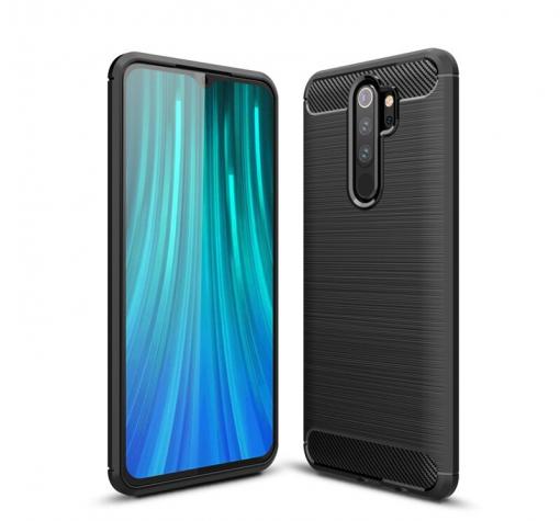 Силиконов калъф / гръб / TPU за Xiaomi Redmi Note 8 Pro - черен / carbon
