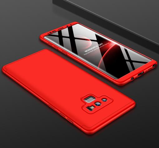 Твърд гръб Magic Skin 360° FULL за Samsung Note 9 - червен