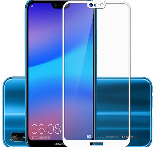 Оригинален 5D full cover Tempered glass screen protector ROAR Huawei P20 Lite / Оригинален извит стъклен скрийн протектор ROAR за Huawei P20 Lite - бял