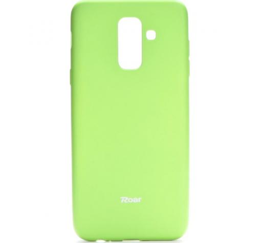 Луксозен силиконов калъф / гръб / TPU Roar All Day за Samsung A6 Plus 2018 - зелен