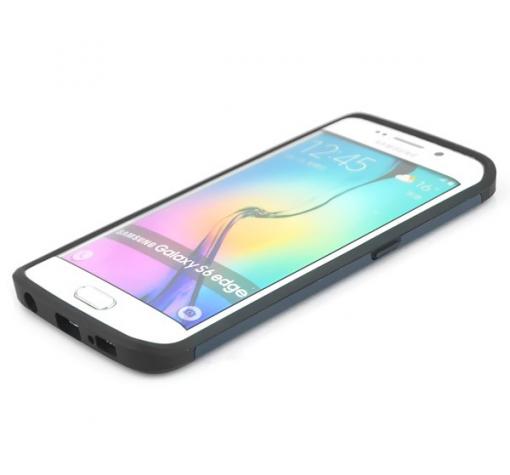 Tвърд гръб / капак / SGP Spigen SLIM ARMOR за Samsung S6 Edge G925 - сив — снимка 3