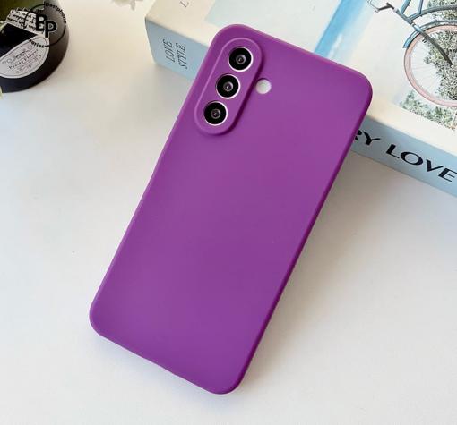 Силиконов калъф / кейс / за Samsung A26 5G / A17 - тъмнолилав гръб със защита за камерата