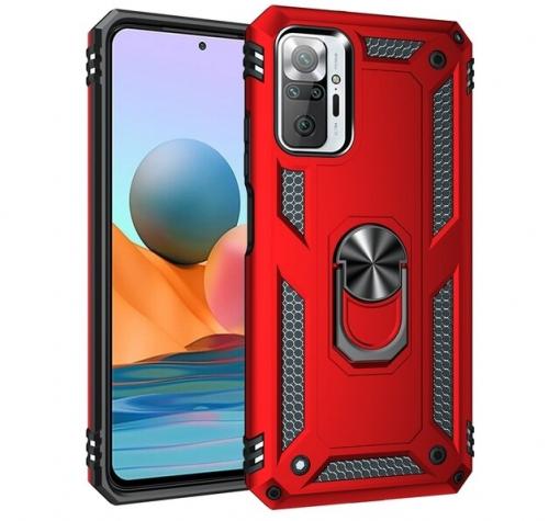 Силиконов гръб Spigen със стойка и магнитно захващане за Xiaomi Poco M3 – червен