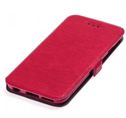 Кожен калъф Flip тефтер Flexi със стойка за Huawei P Smart 2019 - червен