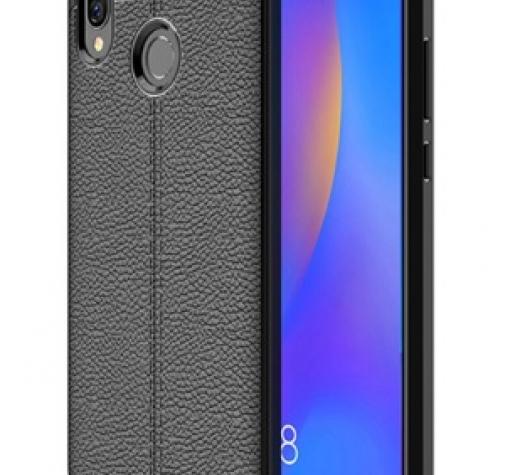 Луксозен силиконов калъф / гръб / TPU за Xiaomi Redmi S2 - черен / имитиращ кожа