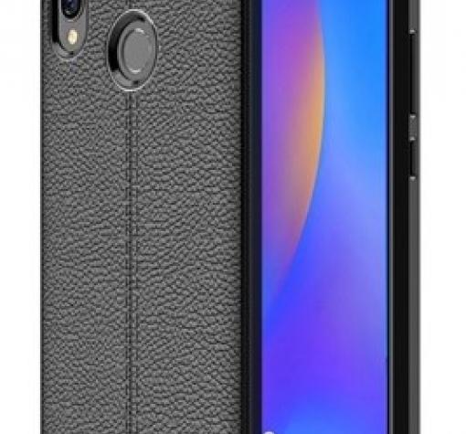 Луксозен силиконов калъф / гръб / TPU за Xiaomi Mi 8 - черен / имитиращ кожа