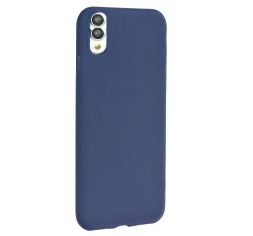 Луксозен силиконов калъф / гръб / TPU Soft Jelly Case за Huawei P20 - тъмно син