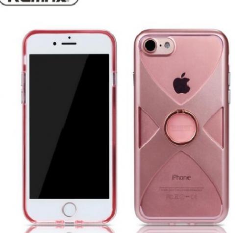 Оригинален гръб REMAX със стойка за Apple iPhone 7 - Rose Gold