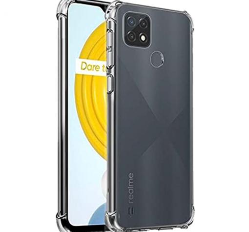 Удароустойчив силиконов калъф / гръб / TPU за Realme C21 - прозрачен