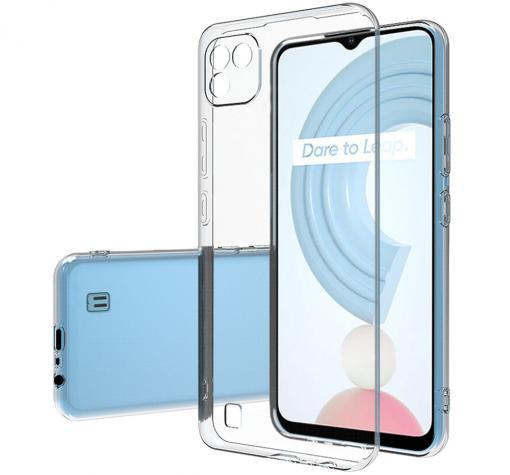 Силиконов калъф / гръб / TPU кейс за Realme C20 - прозрачен