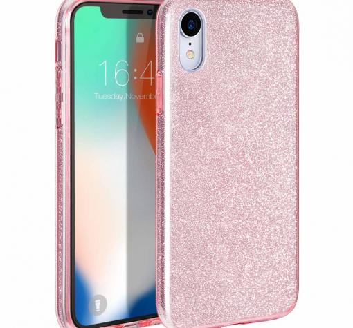 Силиконов калъф / гръб / TPU кейс за Xiaomi Redmi 9A - розов / брокат
