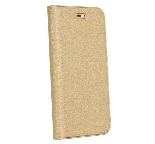 Луксозен кожен калъф Flip тефтер Luna Book за Xiaomi Redmi 9T - златист