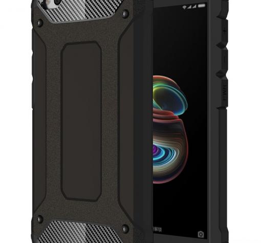 Силиконов гръб TPU Spigen Hybrid с твърда част за Xiaomi Redmi GO - черен