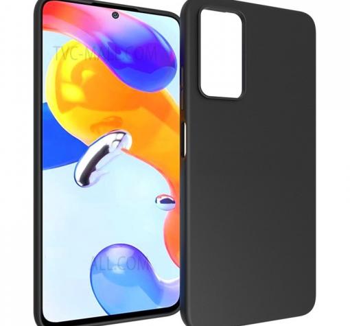 Силиконов калъф / гръб / TPU кейс за Xiaomi Redmi Note 11 4G - черен / мат