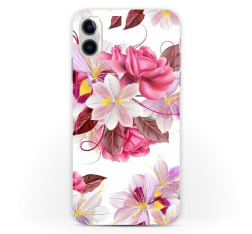 Силиконов калъф / гръб / TPU за Samsung A20s - цветя
