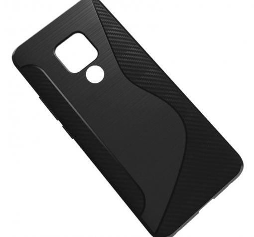 Силиконов калъф / гръб / TPU S-Line за Huawei Mate 20 - черен / carbon