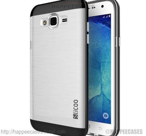 Луксозен силиконов гръб Slicoo Hybrid за Samsung J7 / Samsung J7 - черен / прозрачен