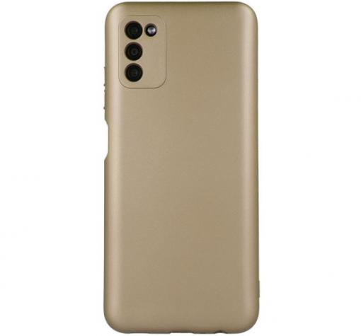 Силиконов калъф / гръб / TPU кейс Metallic Cover за Samsung S21 FE - златист