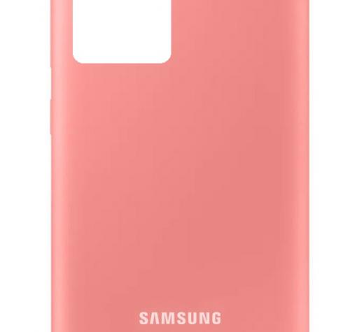 Оригинален кейс Silicone Cover case за Samsung S21 Ultra - светло розов