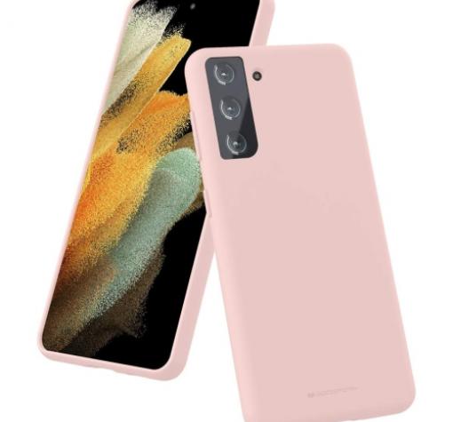 Луксозен силиконов калъф / гръб / TPU Mercury GOOSPERY Soft Jelly Case за Samsung S21 - розов