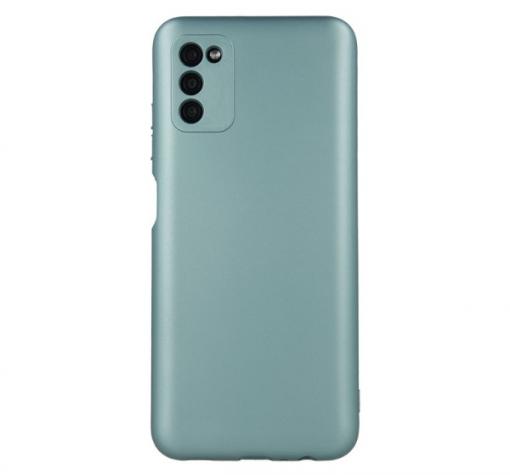 Силиконов калъф / гръб / TPU кейс Metallic Cover за Samsung S22 Plus 5G - зелен
